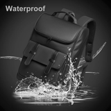 Black Waterproof Laptop Backpack 