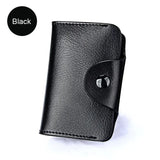 Black leather purse for women
