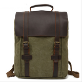 A green and brown waxed waterproof