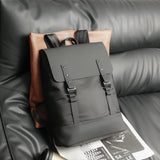 Aubre Faux Leather Travel Backpack

