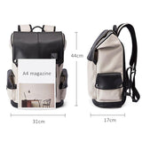 Anti-theft Waterproof Faux Leather Travel Backpack